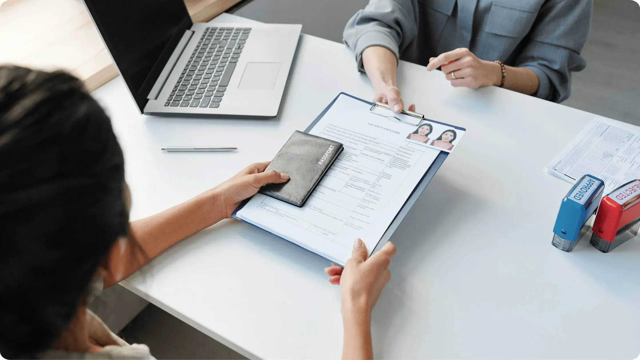 One-on-one passport process consultation